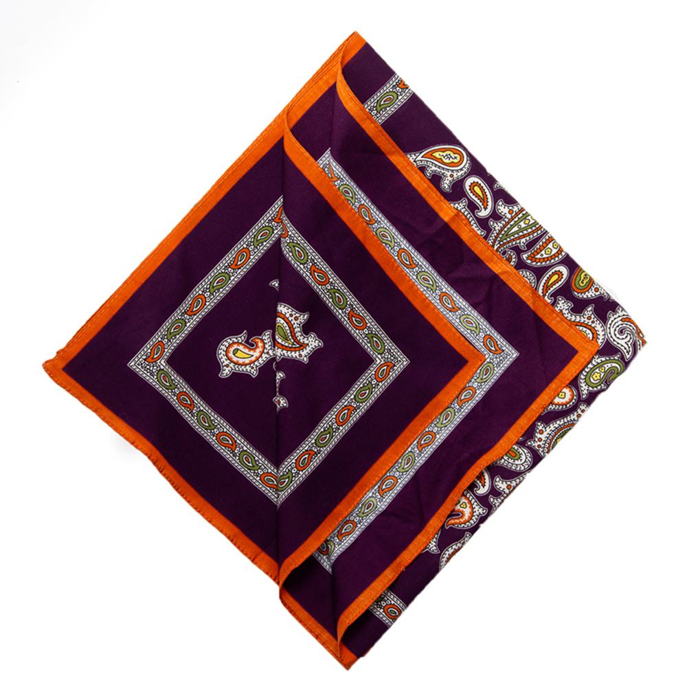 GLANSHIRT VIOLET & MULTICOLOR SQUARE SCARF | WOMENS SIZE 53X53